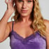 Camisole velours Dentelle, Violet