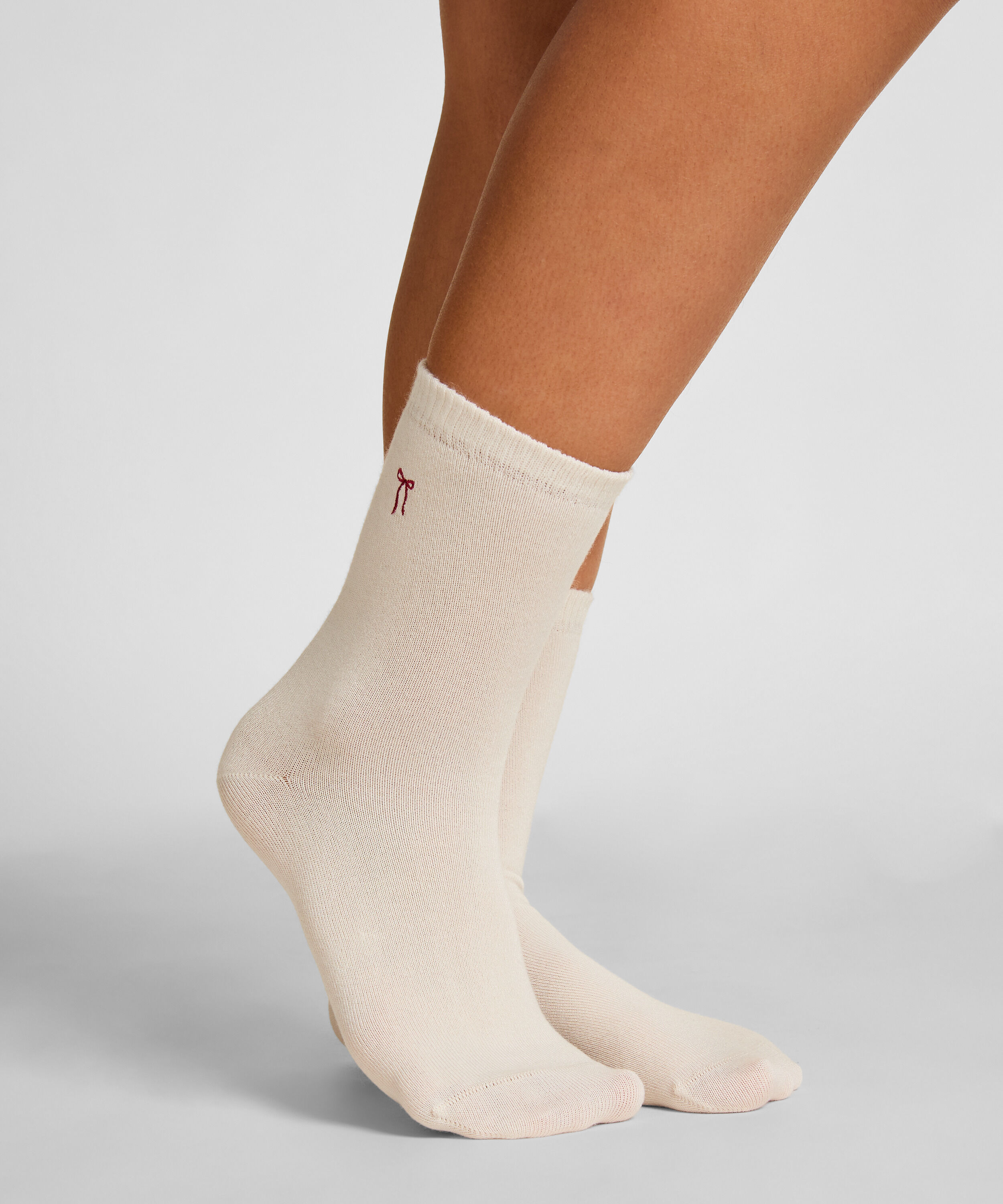 Chaussettes courtes en modal, Blanc Chaussettes courtes en modal, Blanc
