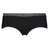 Invisible shorts lace waistband, Noir
