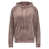 Hoodie en velours, Marron