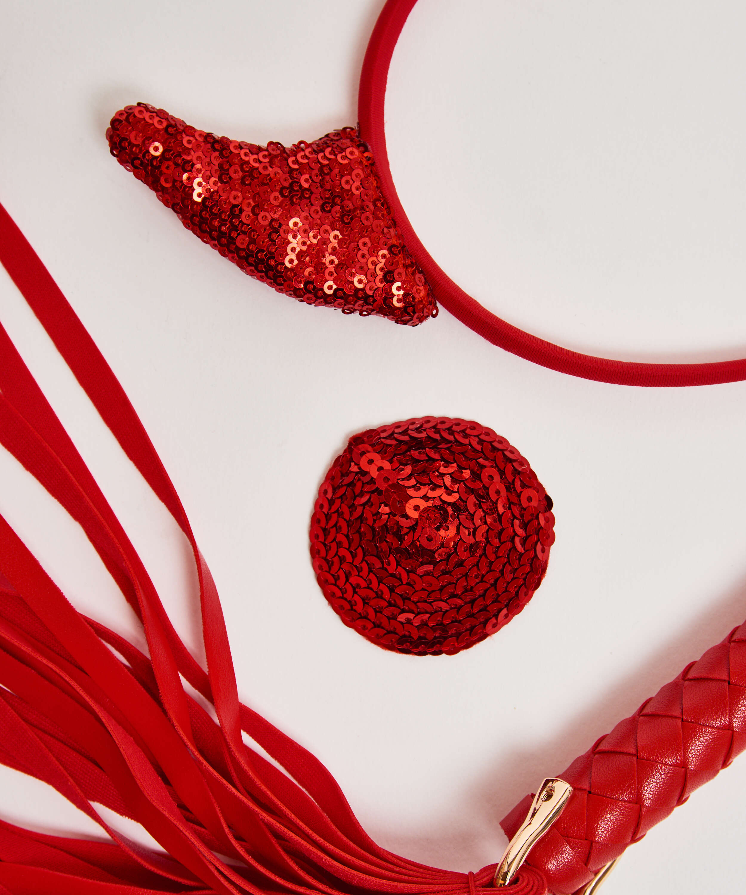 Set de diable priv&eacute;, Rouge, main