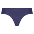 Slip br&eacute;silien Invisible Lace Back, Bleu