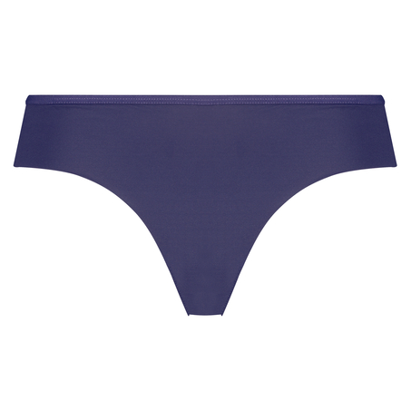 Slip br&eacute;silien Invisible Lace Back, Bleu