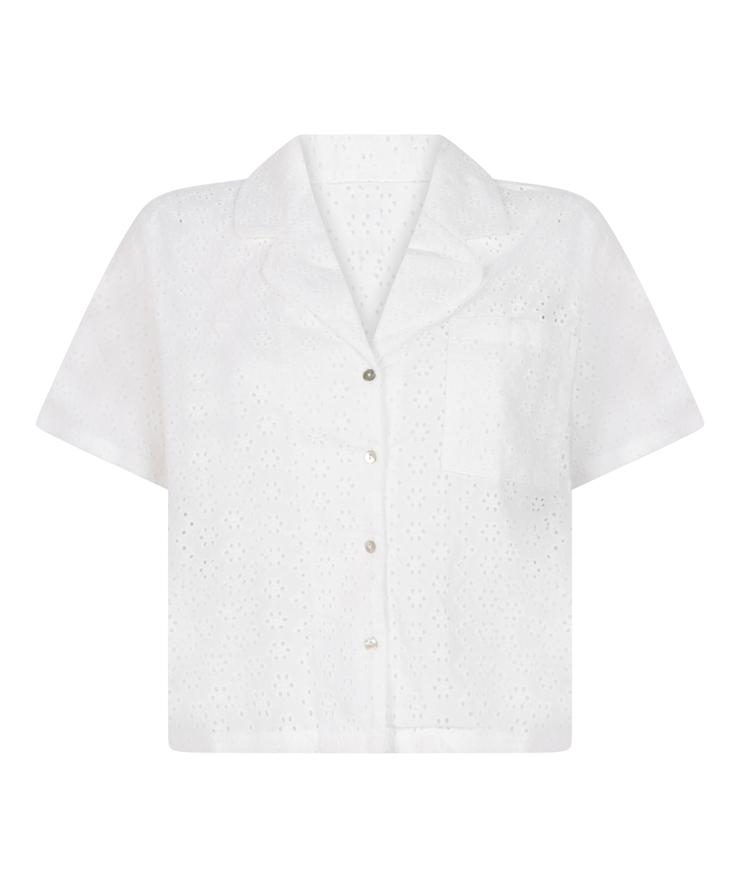 Veste en broderie anglaise, Blanc, main