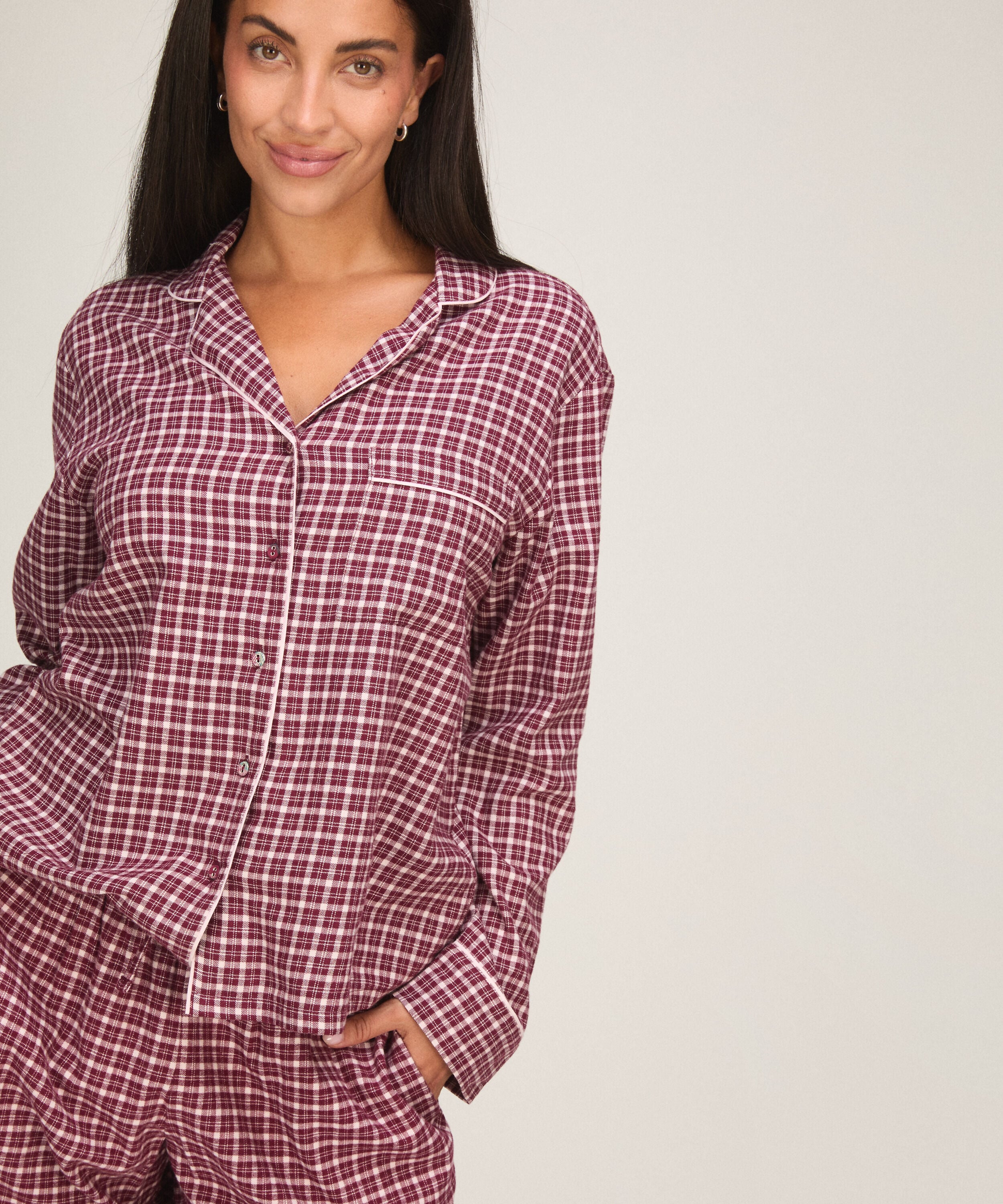 Chemise de pyjama Woven, Rose
