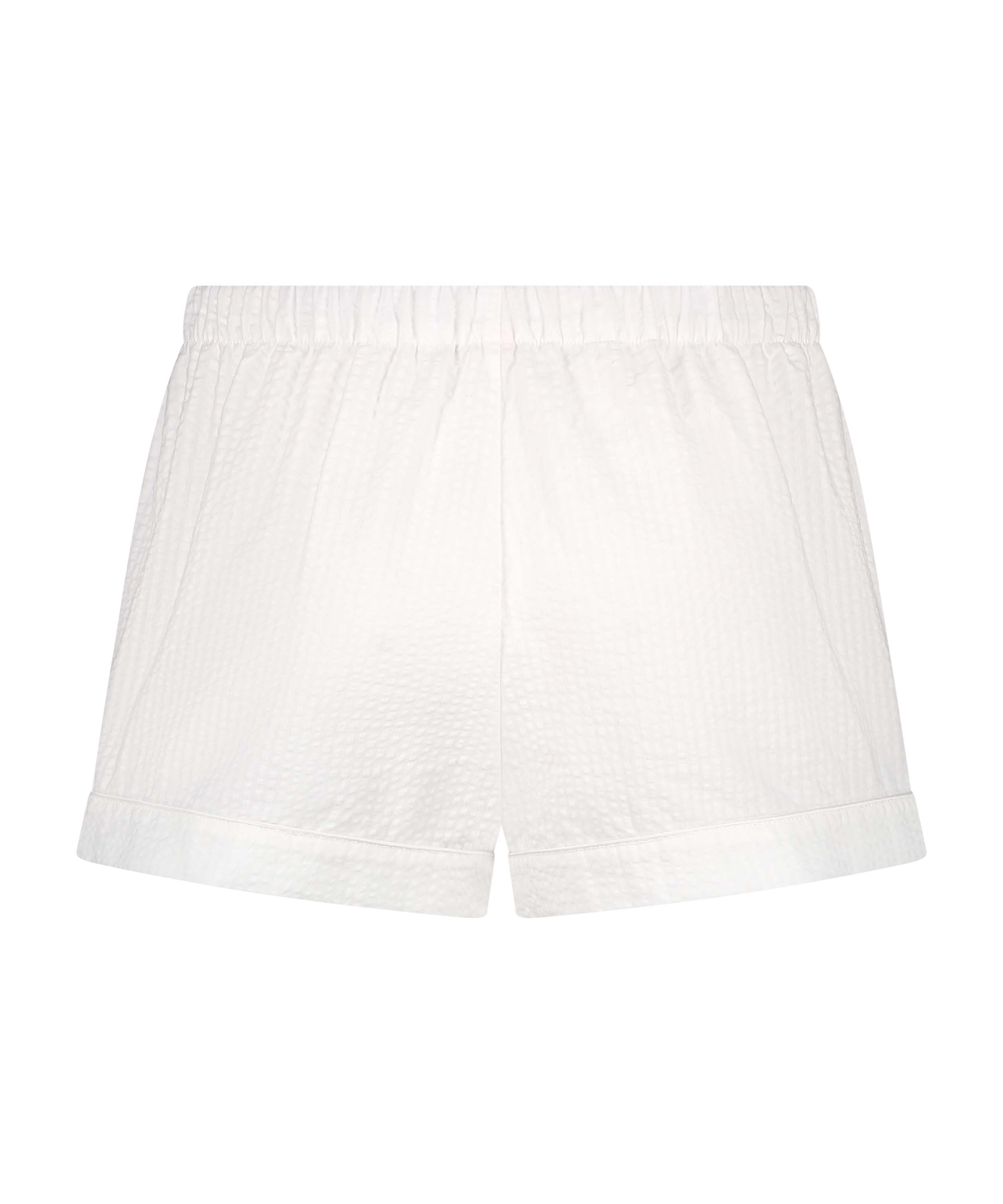 Short Coton, Blanc, main
