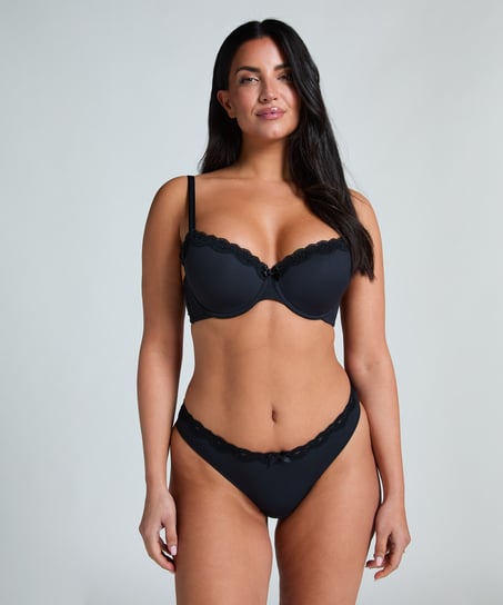 Soutien-gorge &agrave; armatures rembourr&eacute; Lola, Noir