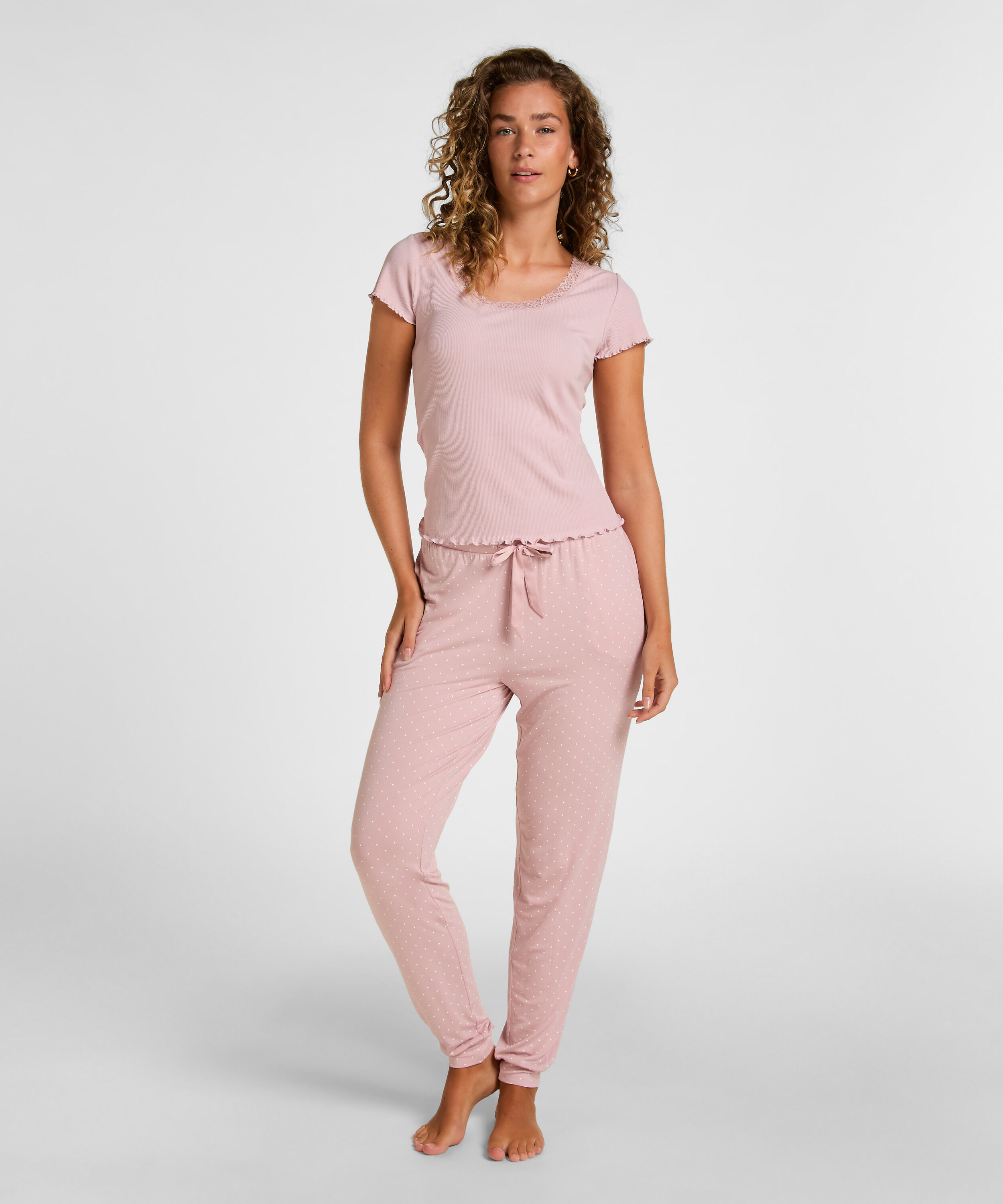 Pantalon de pyjama Jersey, Rose Pantalon de pyjama Jersey, Rose