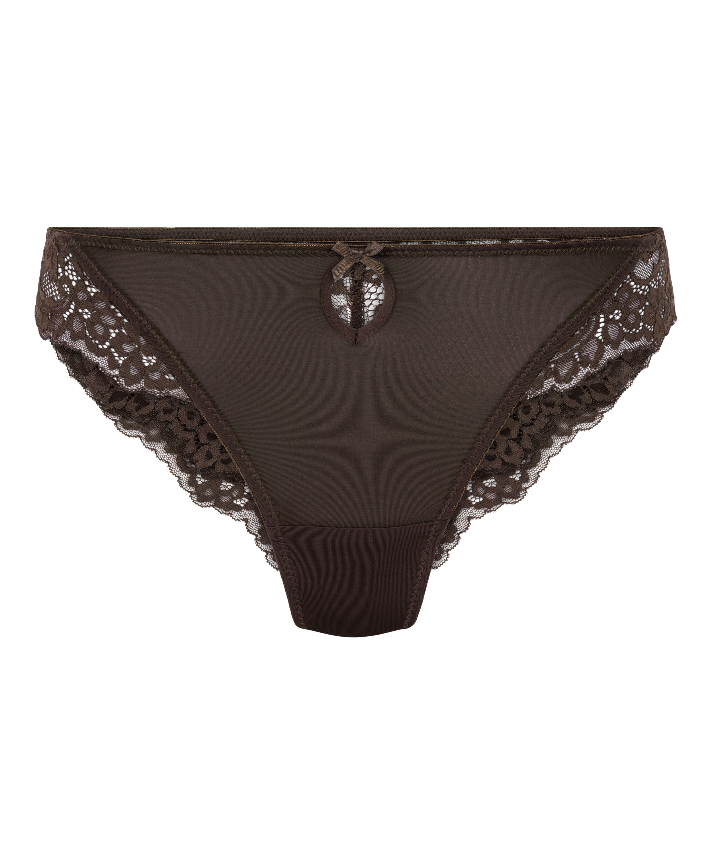 Slip brésilien Maggie, marron, main