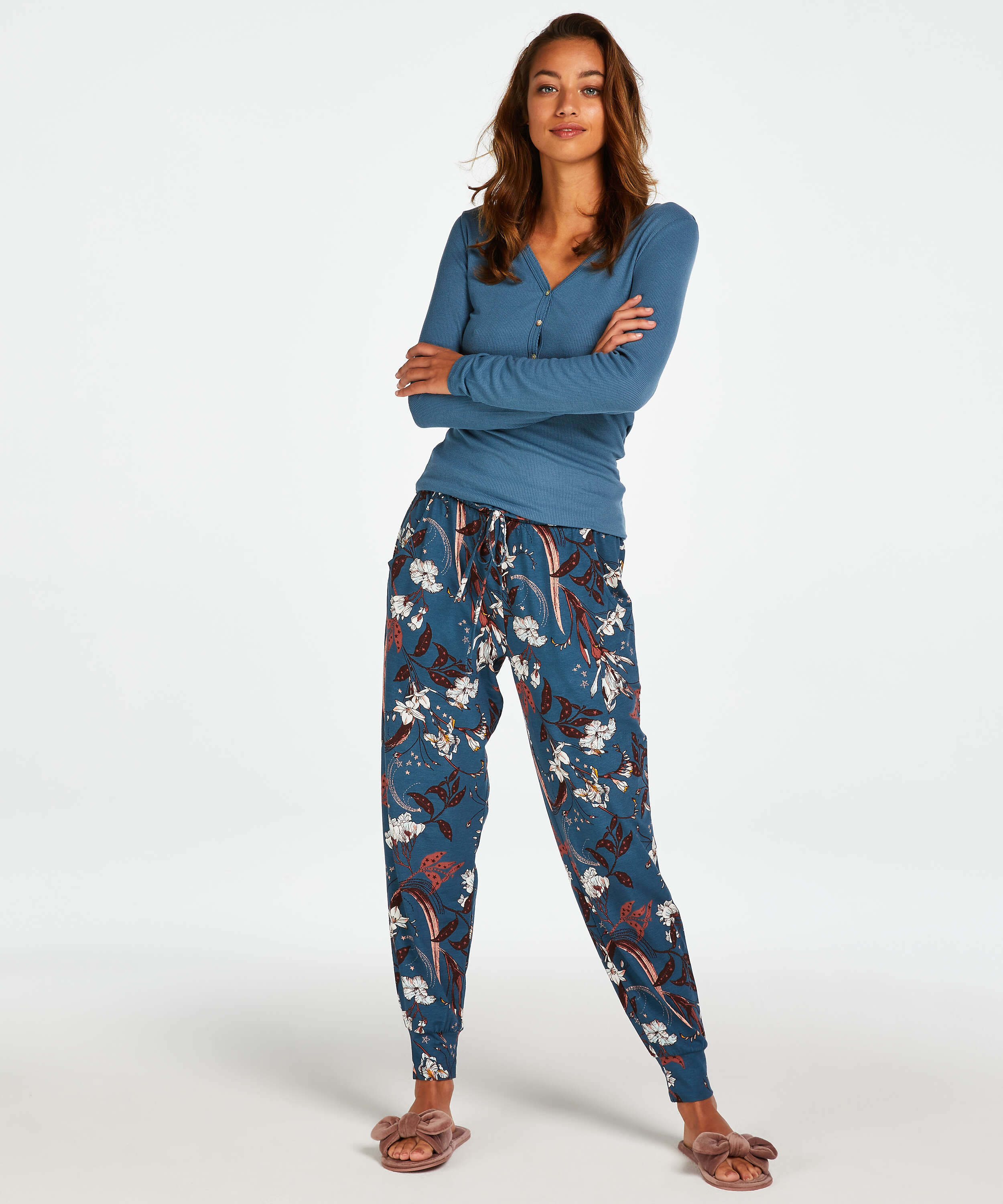 Petite Pantalon de pyjama Jersey, Bleu, main