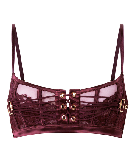 Soutien-gorge non rembourré longline Avela, Rouge