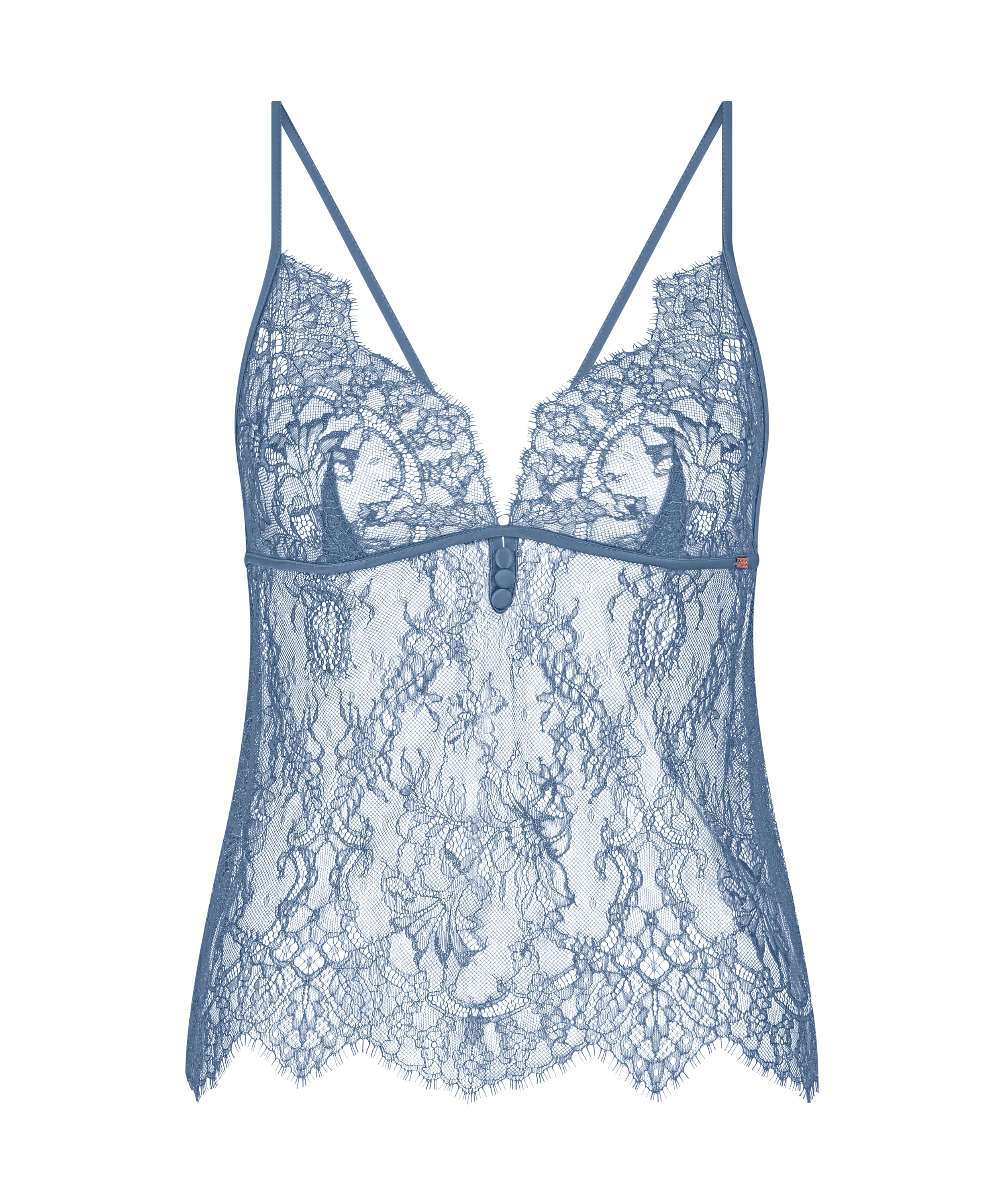 Camisole Lace Delphine, Bleu, main