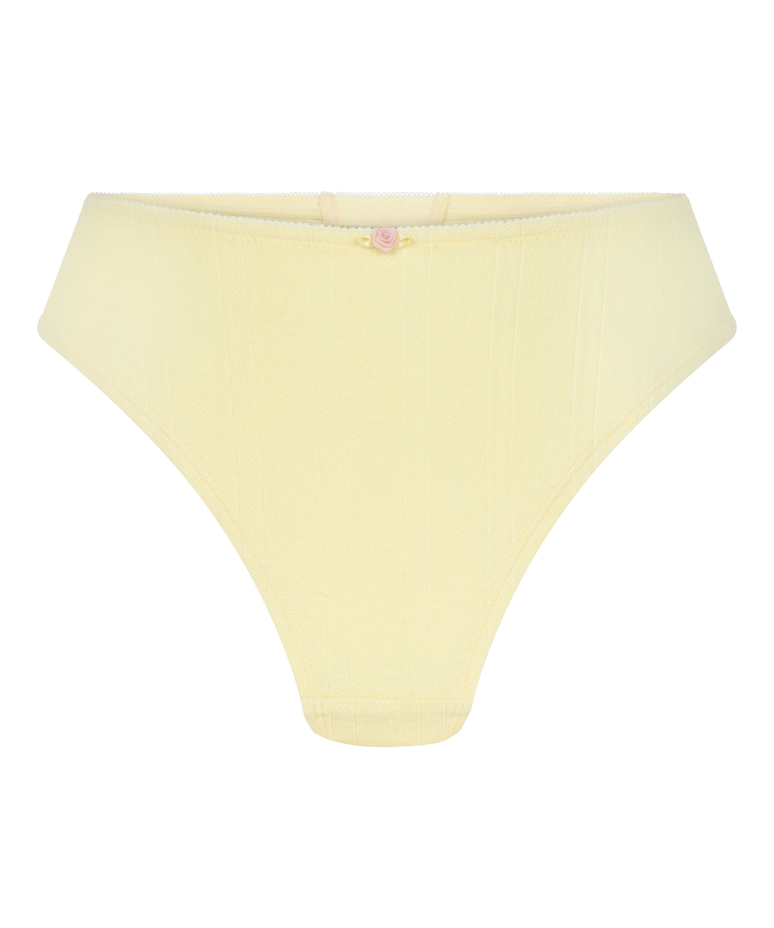 Culotte br&eacute;silienne Pointelle, Jaune