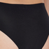 Slip brésilien invisible en coton, Noir