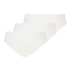 Lot de 3 slips brésiliens invisibles, Blanc