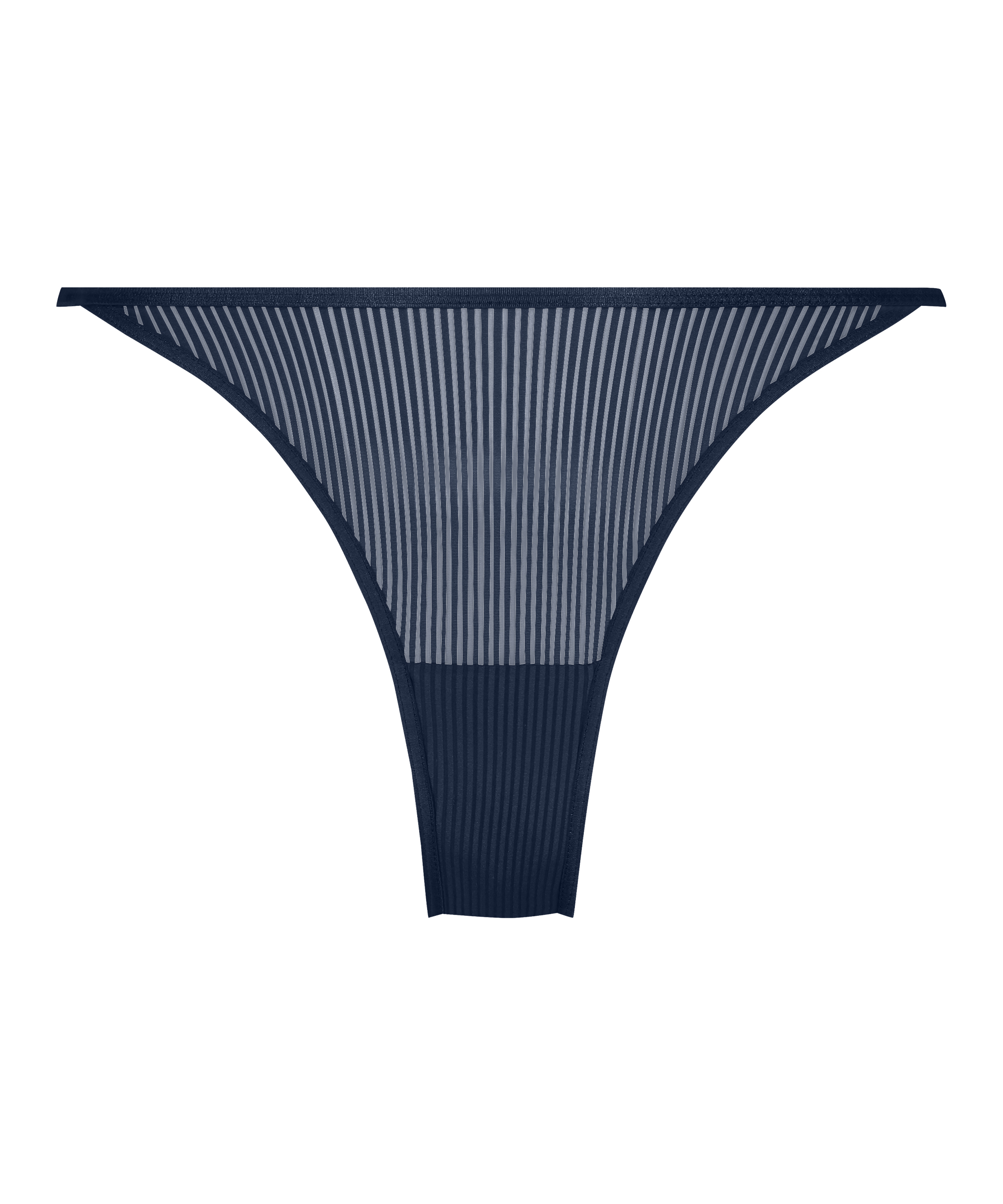 Slip brésilien jambes hautes Kaiden, Bleu, main