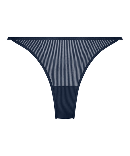 Slip brésilien jambes hautes Kaiden, Bleu