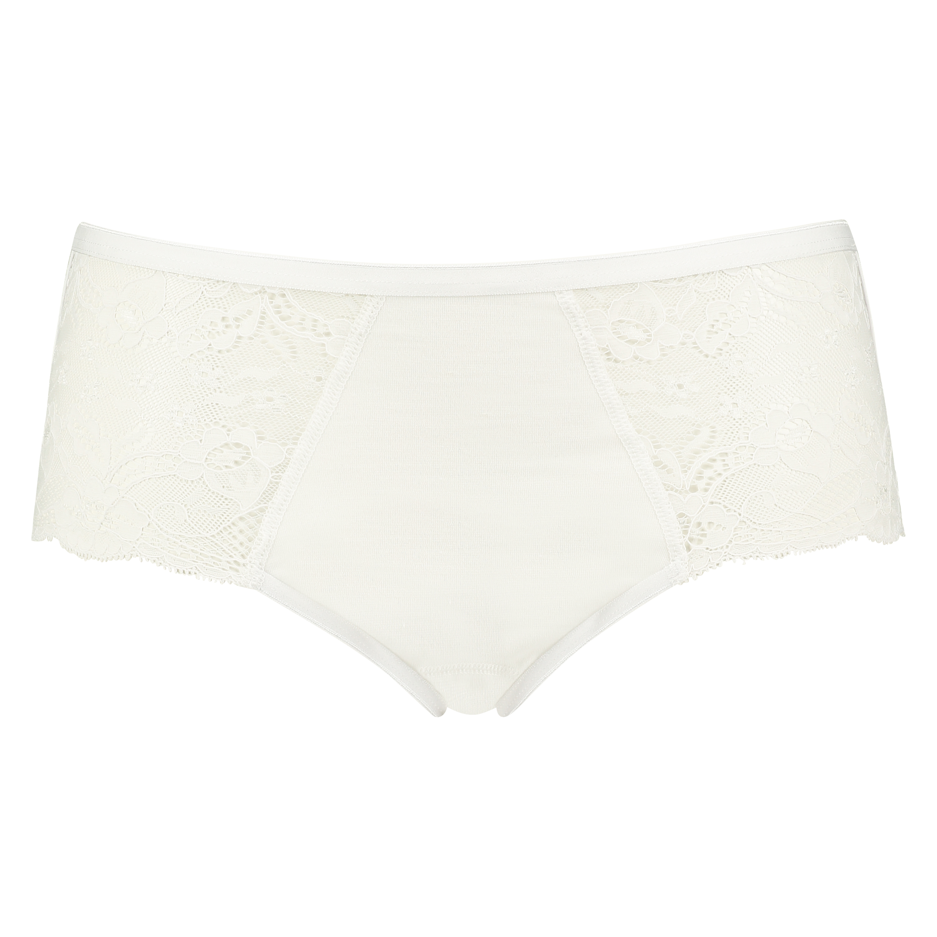 Superslip Lace Midi, Blanc, main