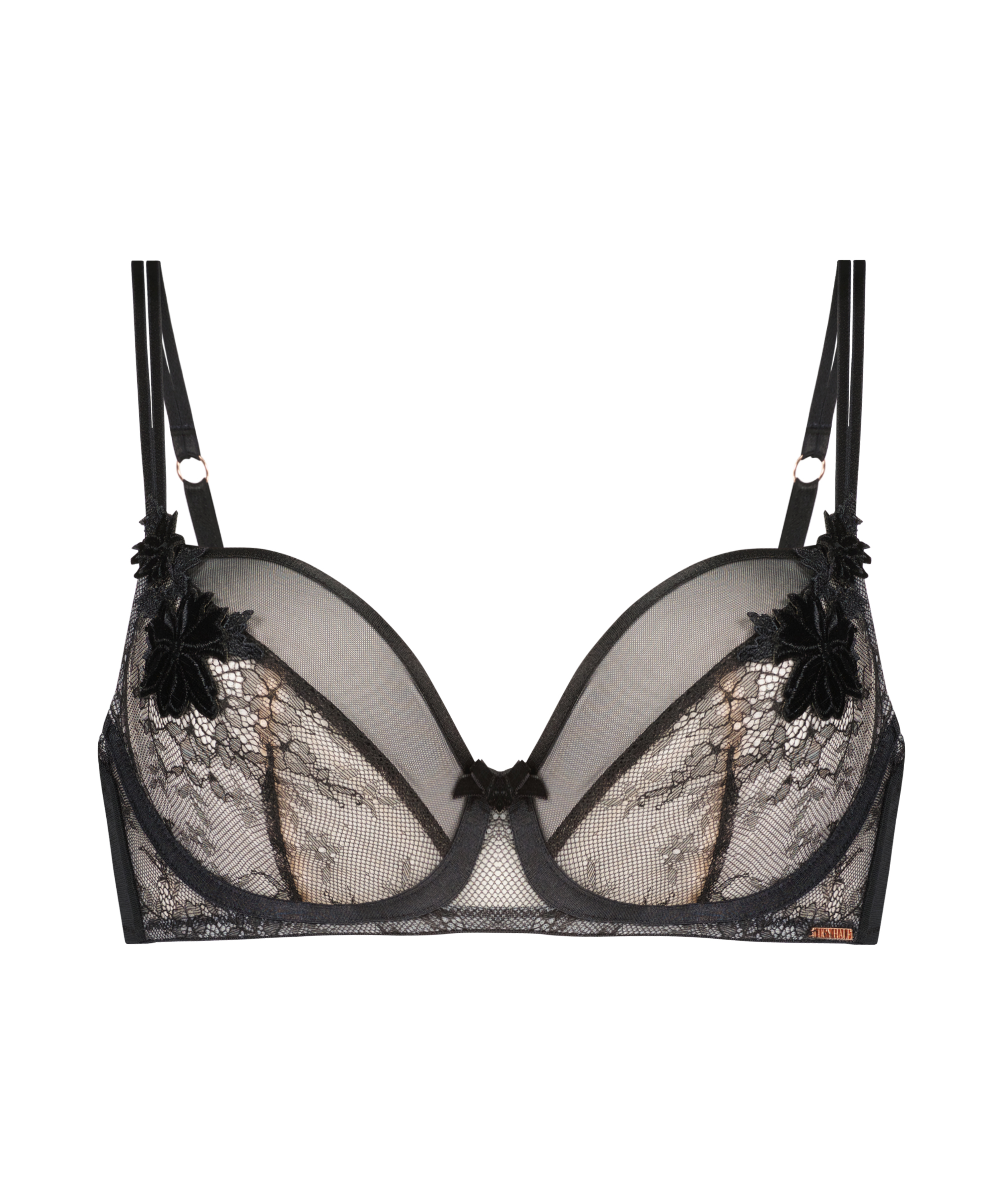 Soutien-gorge à armatures non rembourré Kelsey Lucy Hale, Noir, main