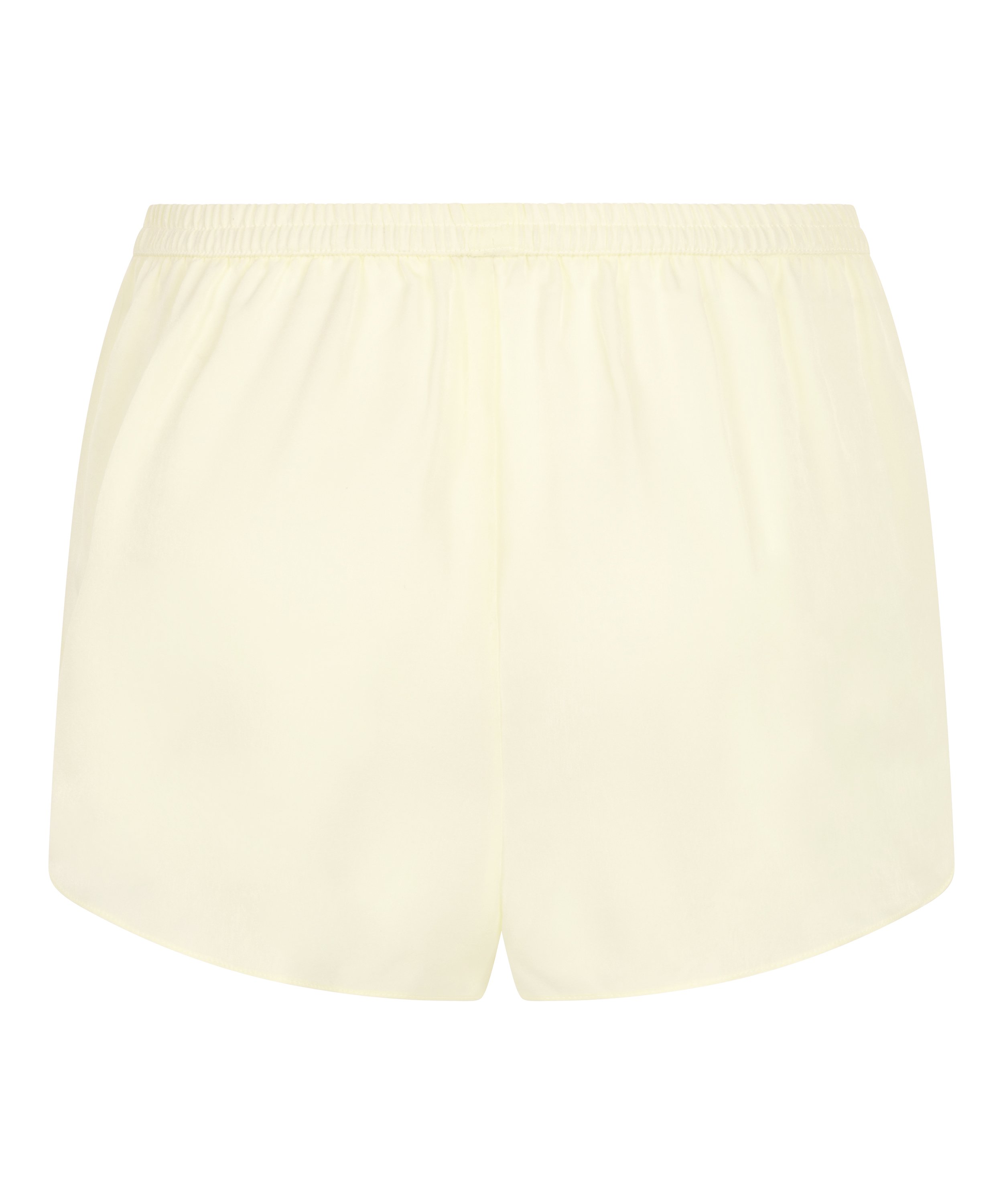 Short en satin Minimal, Jaune, main