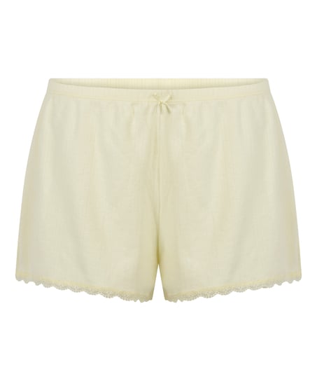 Short Pointelle, Jaune