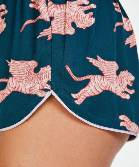 Short tiss&eacute;, Bleu