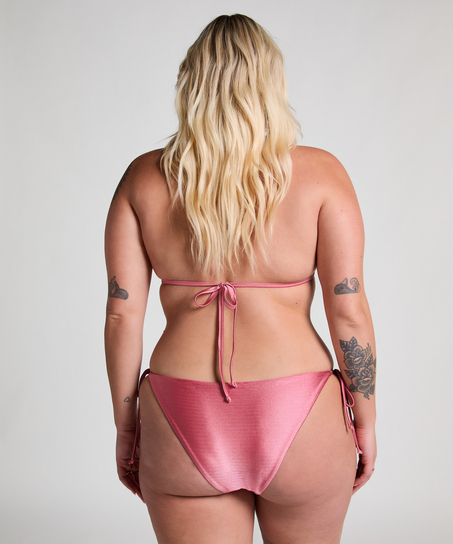 Haut de bikini triangle Kallua, Rose