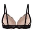 Soutien-gorge push-up &agrave; armatures pr&eacute;form&eacute; Teddy, Noir