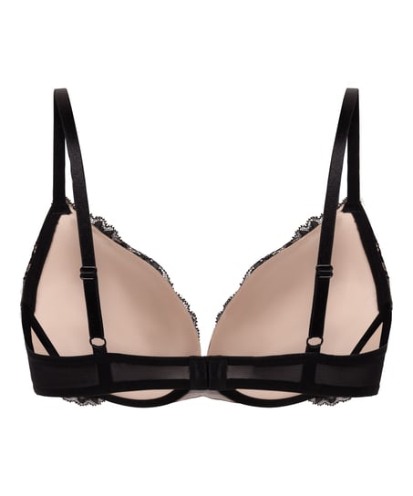 Soutien-gorge push-up &agrave; armatures pr&eacute;form&eacute; Teddy, Noir