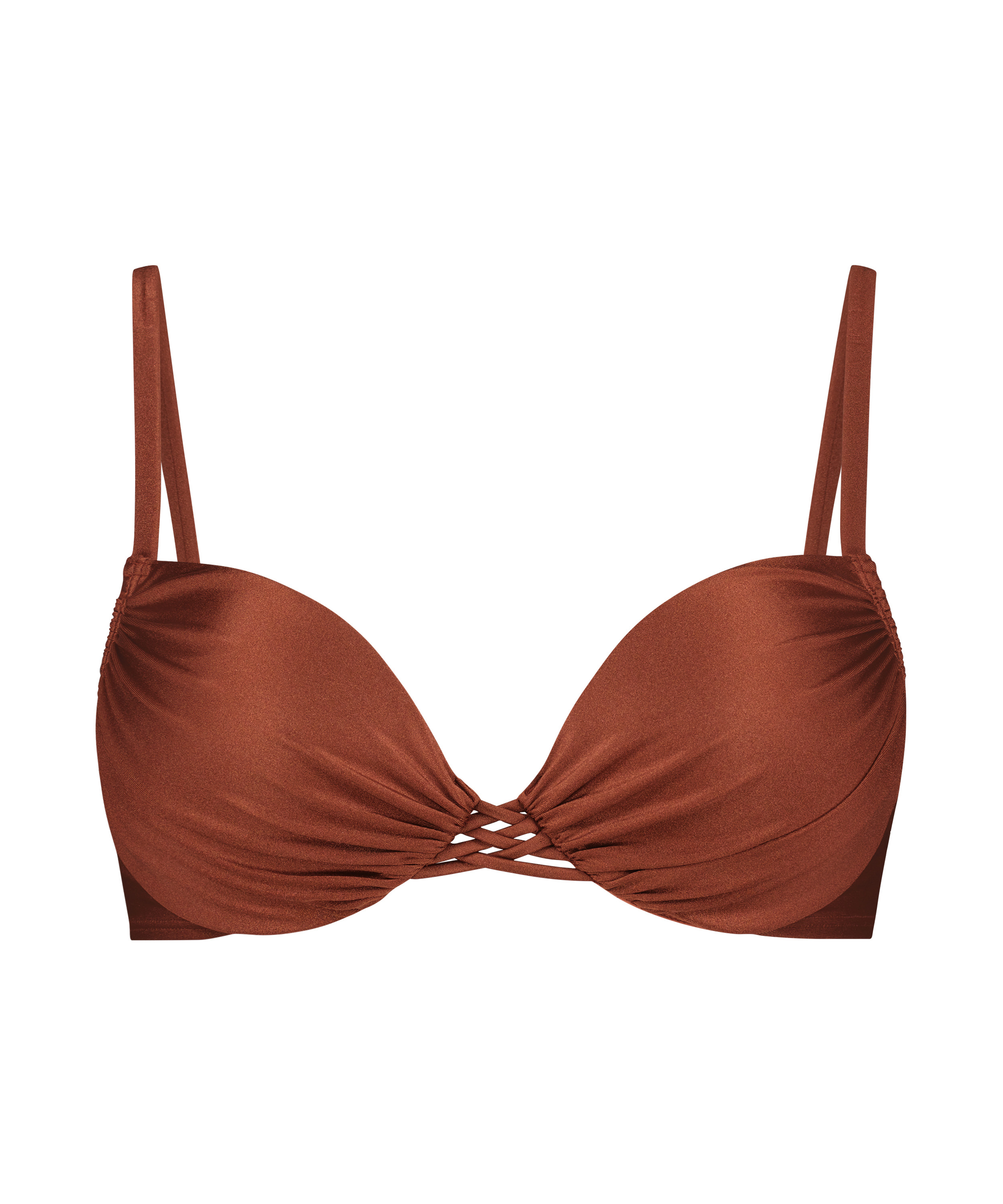 Haut de bikini pr&eacute;form&eacute; avec armatures Sahara, Rouge, main