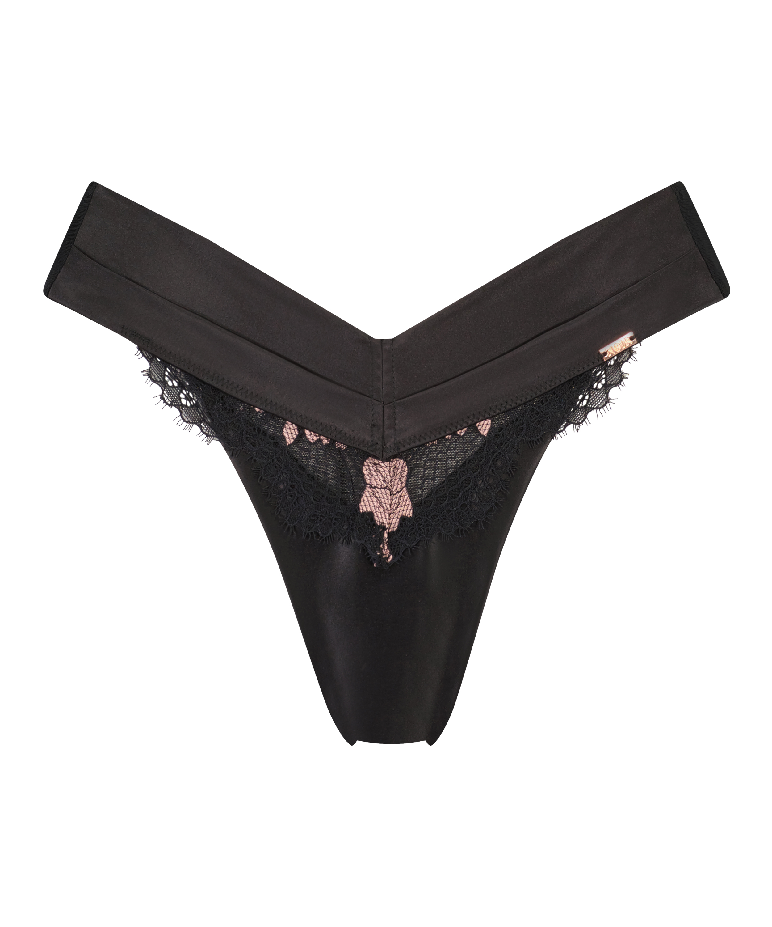 String taille extra basse Daphne, Noir, main
