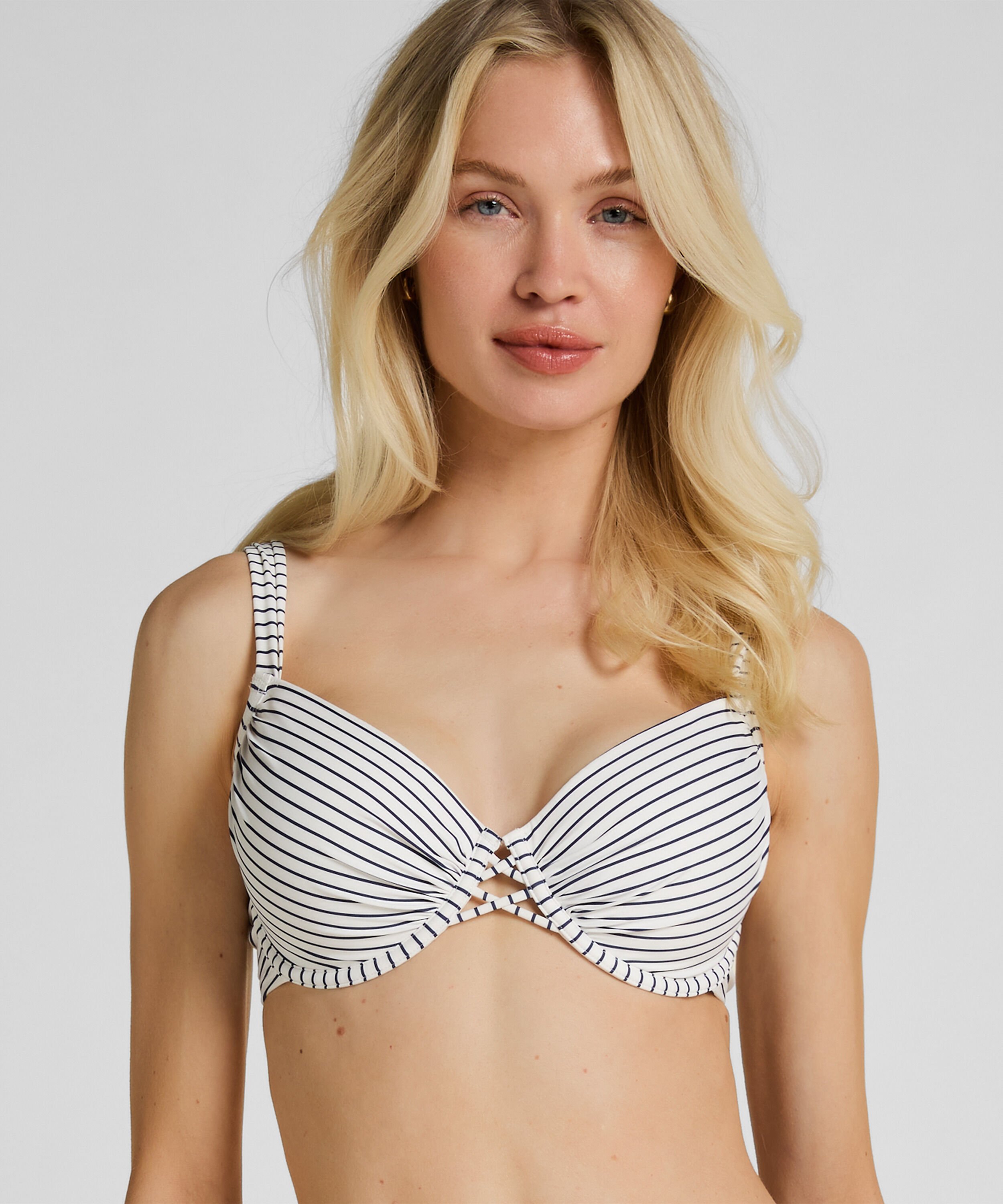 Haut de Bikini Armaturé Rembourré Stripes