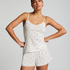 Top cami Lace, Blanc