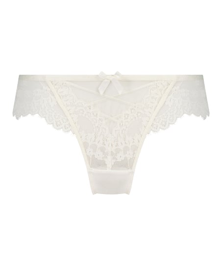 Slip brésilien Daisy, Blanc