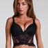 Soutien-gorge à armatures préformé push-up et longline Coco, Noir