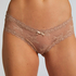 Slip brésilien V-shape mesh, Marron