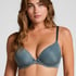 Soutien-gorge &agrave; armatures pr&eacute;form&eacute; Plunge, Bleu