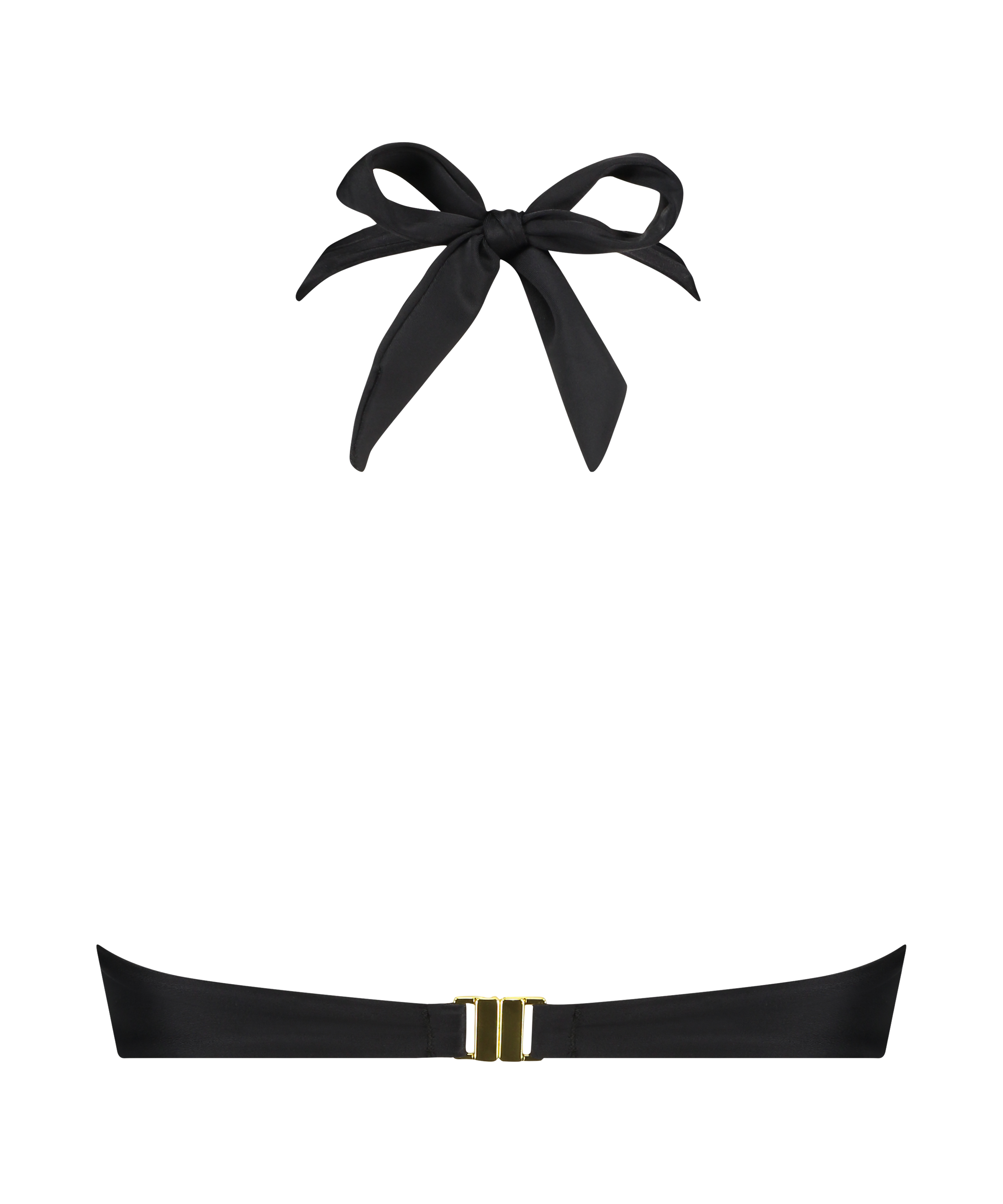 Haut de bikini bandeau Top, Noir, main