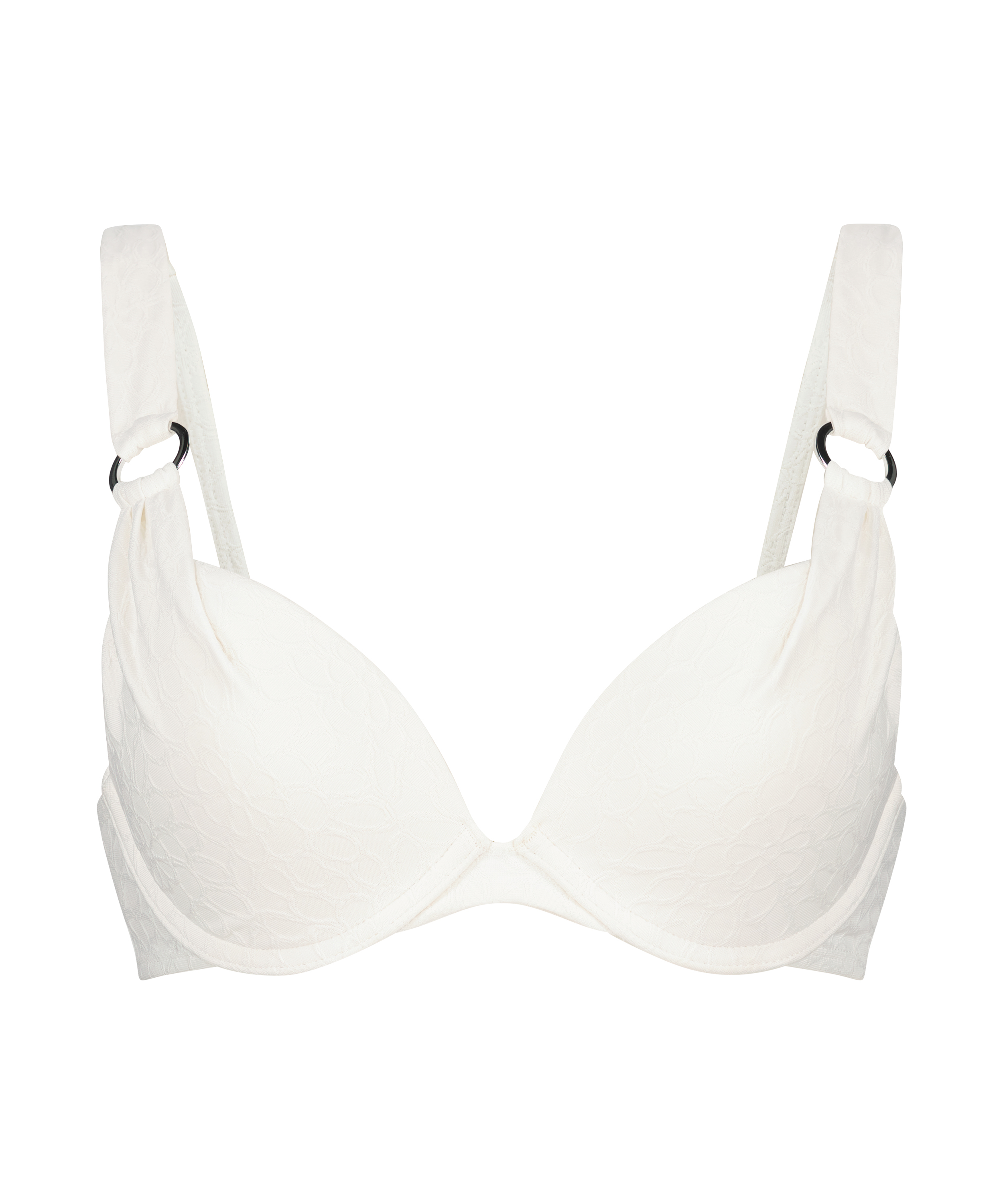 Haut de bikini rembourré Push-Up Sri Lanka, Blanc, main