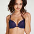 Soutien-gorge &agrave; armatures pr&eacute;form&eacute; Plunge, Bleu