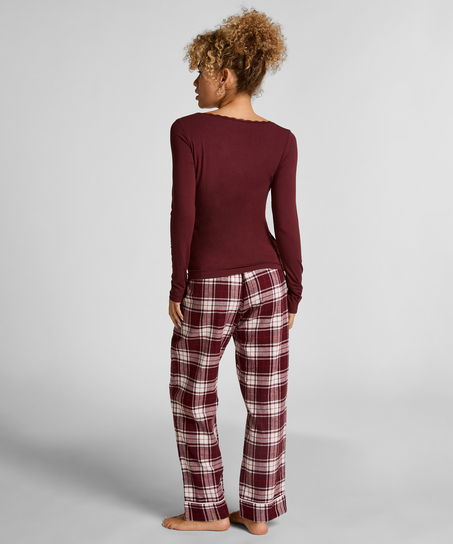 Pantalon de Pyjama Flanel, Violet