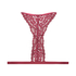 Brassi&egrave;re triangulaire moul&eacute;e Rose, Rouge