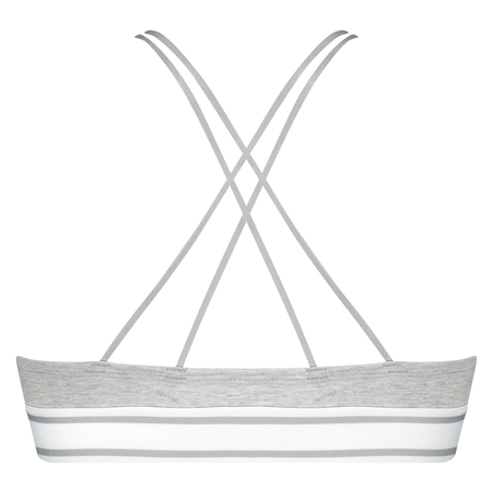 Brassière triangulaire moulée Coton Casey, Gris