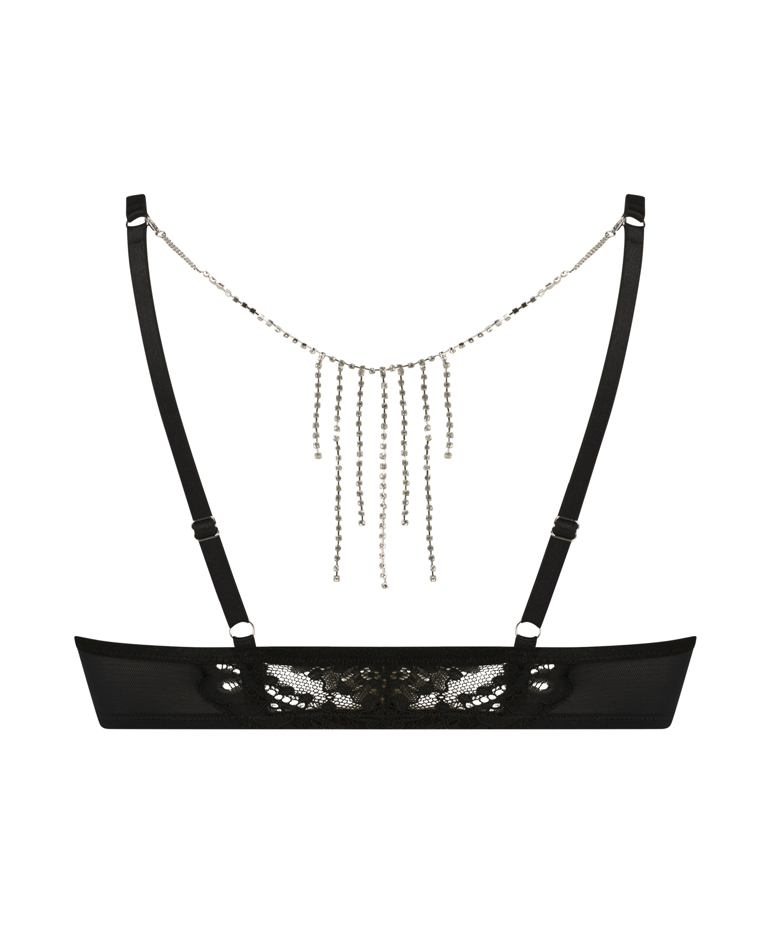 Soutien-gorge rembourré à armatures Samantha, Noir, main