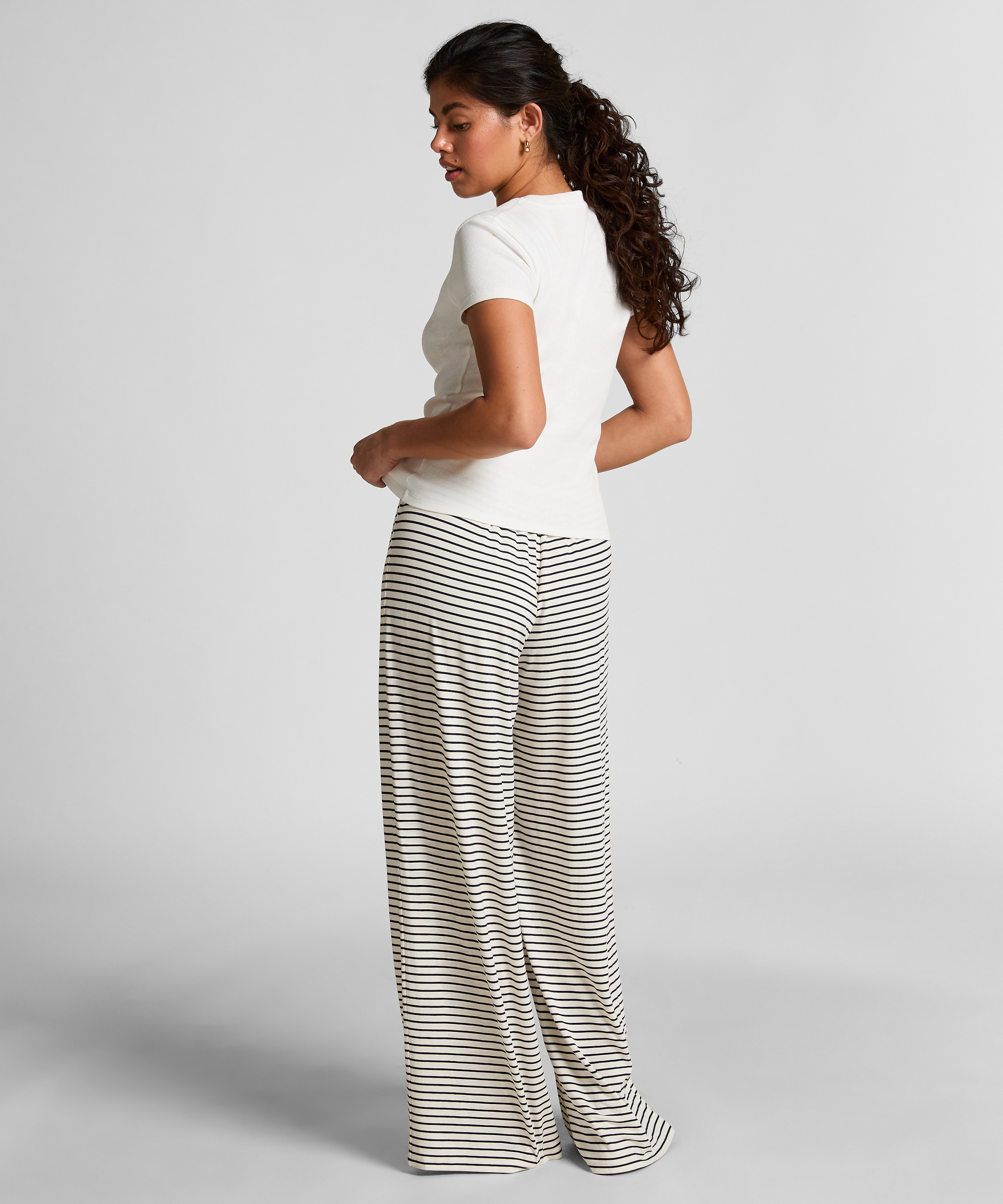 Pantalon de pyjama, Bleu, main