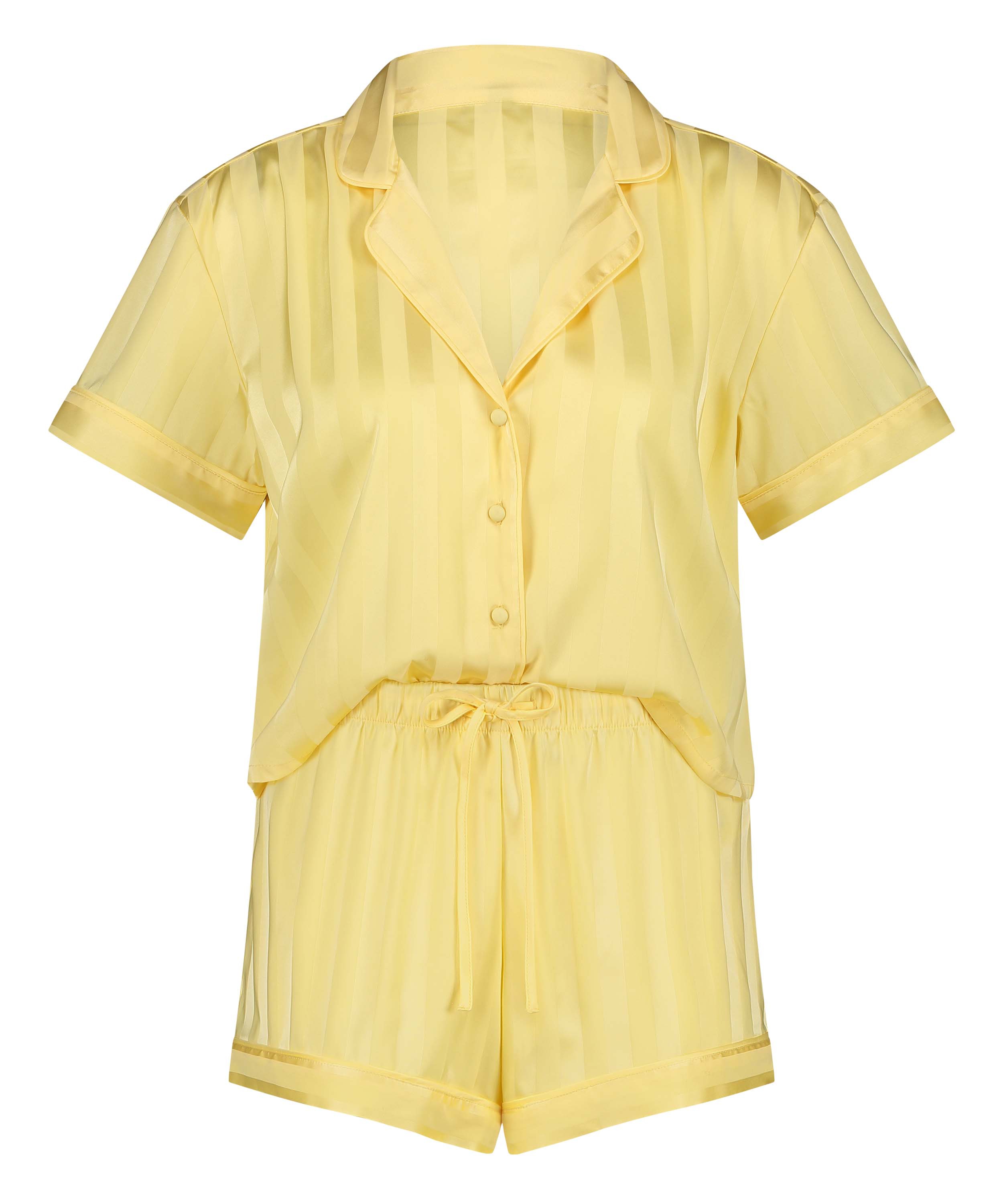 Ensemble de pyjama Satin, Jaune, main
