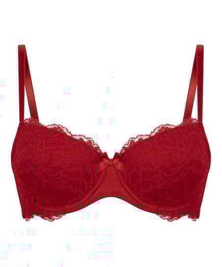 Soutien-gorge à armatures préformé Teddy, Rouge