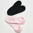 Lot de 2 paires de footies, Rose
