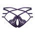 Slip brésilien ouvert taille haute Mitzy, Violet