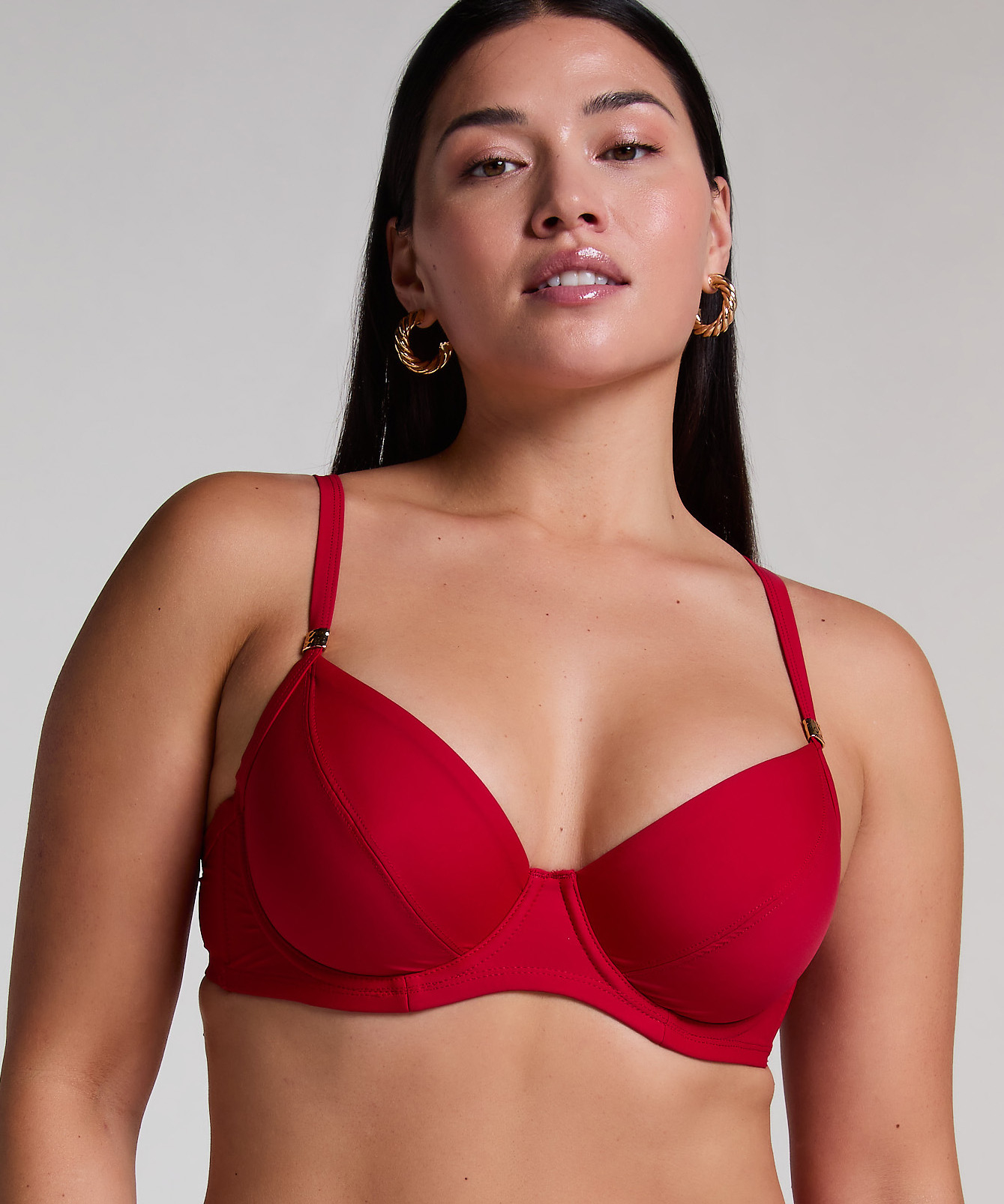 Haut de bikini Luna, Rouge, main